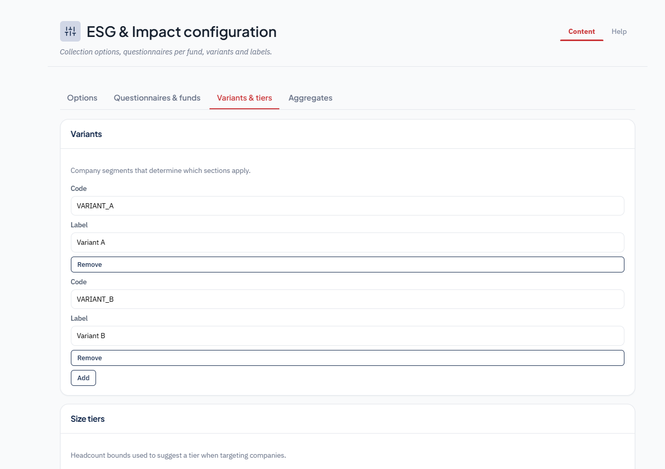 Configuration