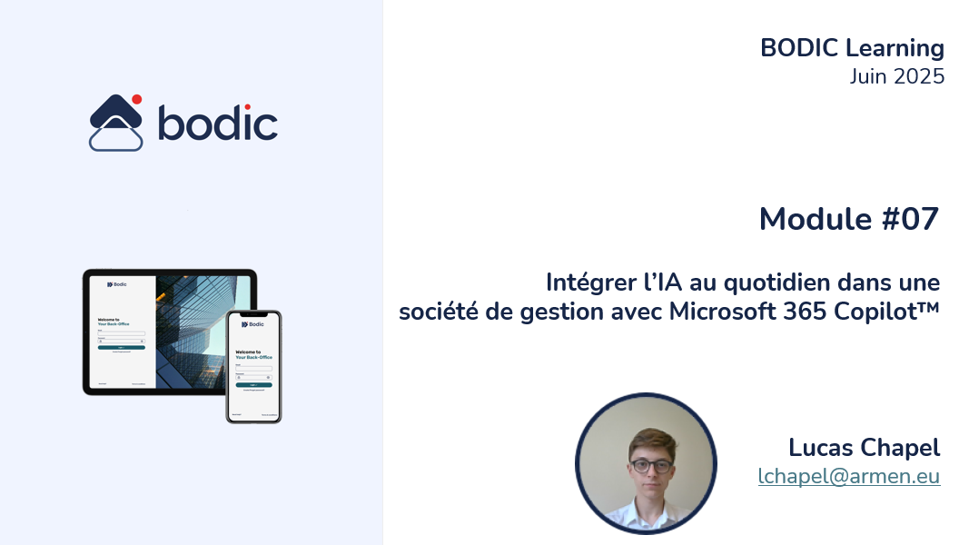 Intégrer l’IA au quotidien dans une société de gestion avec Microsoft 365 Copilot™